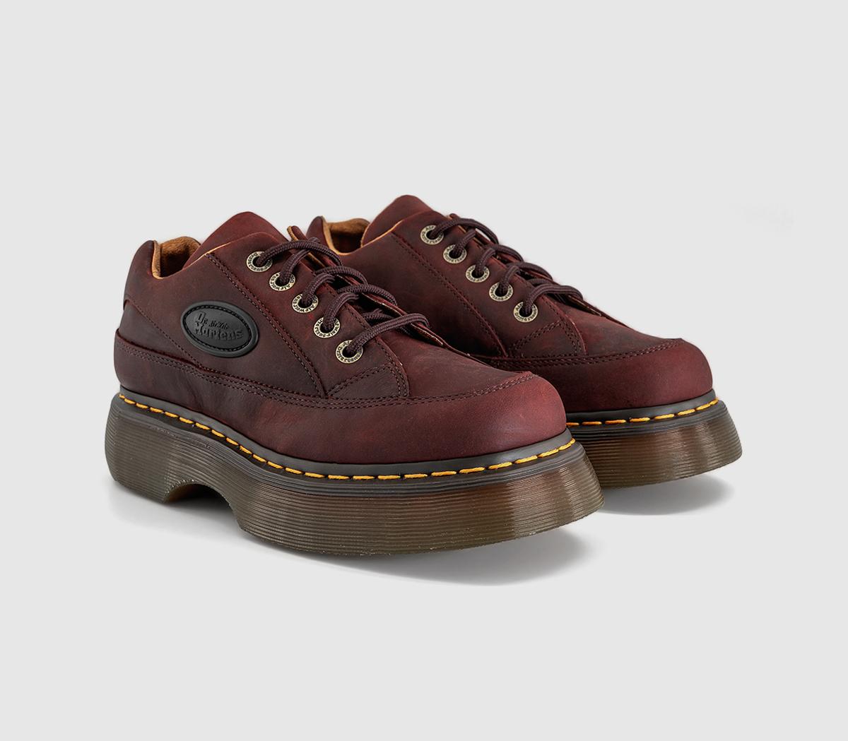 Dr. MartensBuzz 5 Eye ShoesCherry Red Crazy Horse