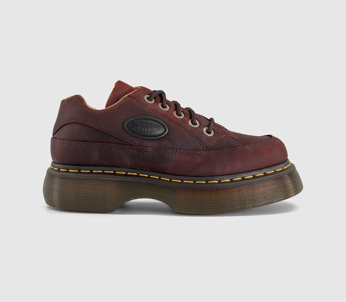 Dr. MartensBuzz 5 Eye ShoesCherry Red Crazy Horse