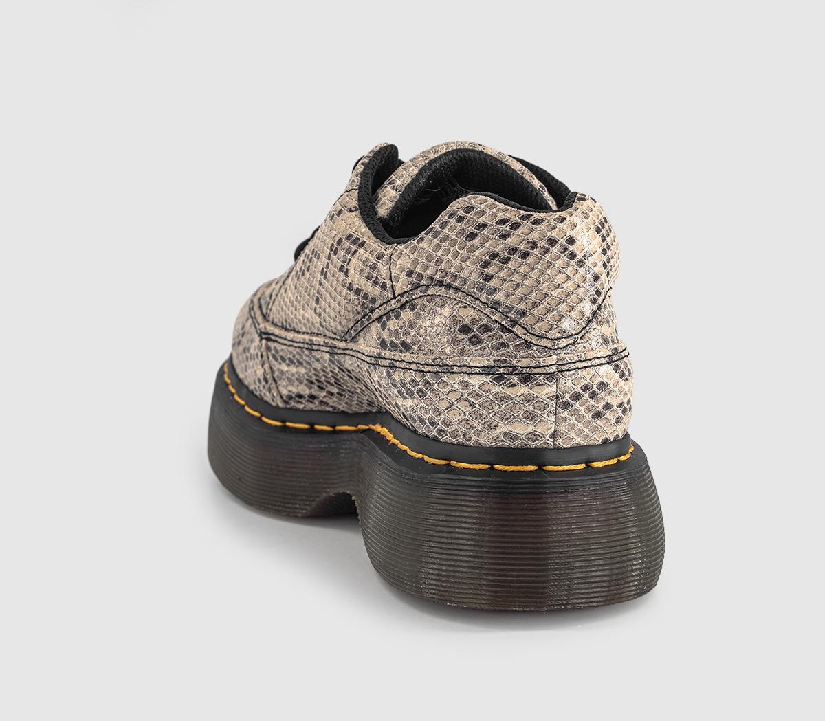 Dr. MartensBuzz 5 Eye ShoesCream Black Iced Reptile