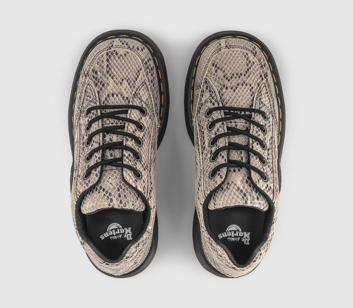Dr. MartensBuzz 5 Eye ShoesCream Black Iced Reptile
