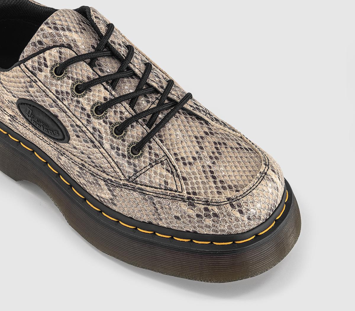 Dr. MartensBuzz 5 Eye ShoesCream Black Iced Reptile