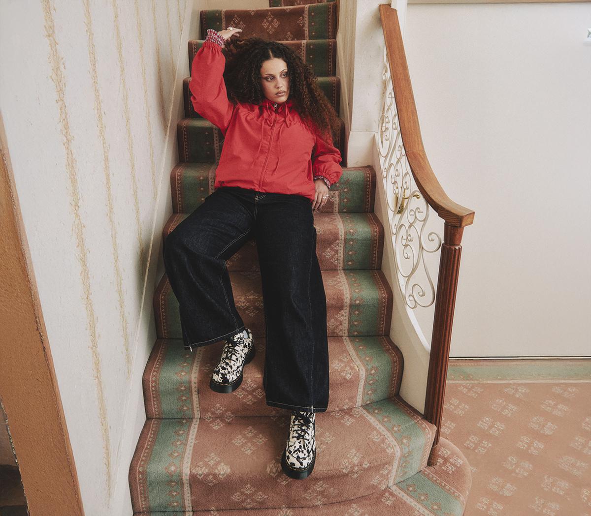 Dr. MartensBuzz 5 Eye ShoesAnimal Hair On