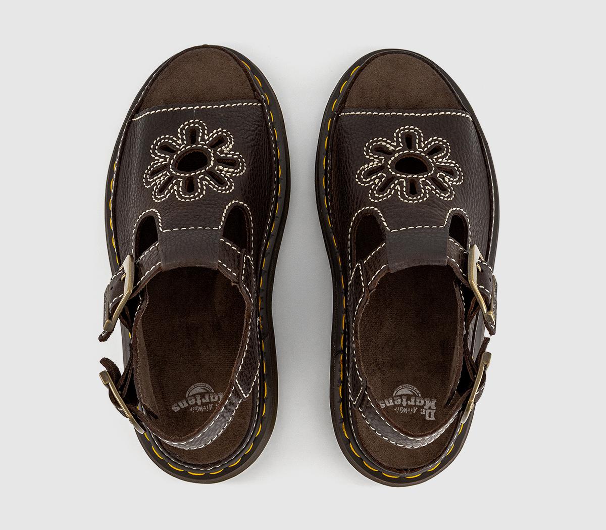 Dr. MartensDunnet Flower SandalsBrown