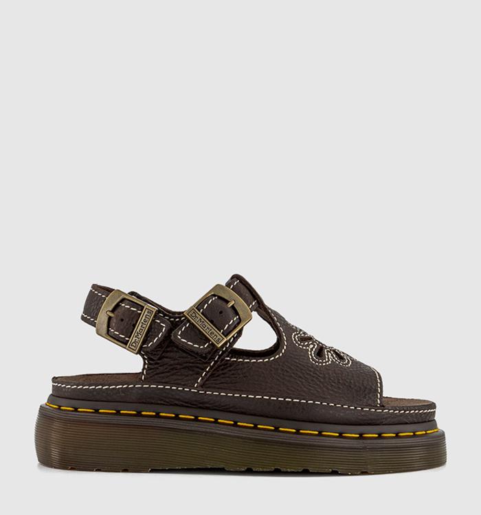Dr. Martens Dunnet Flower Sandals Brown