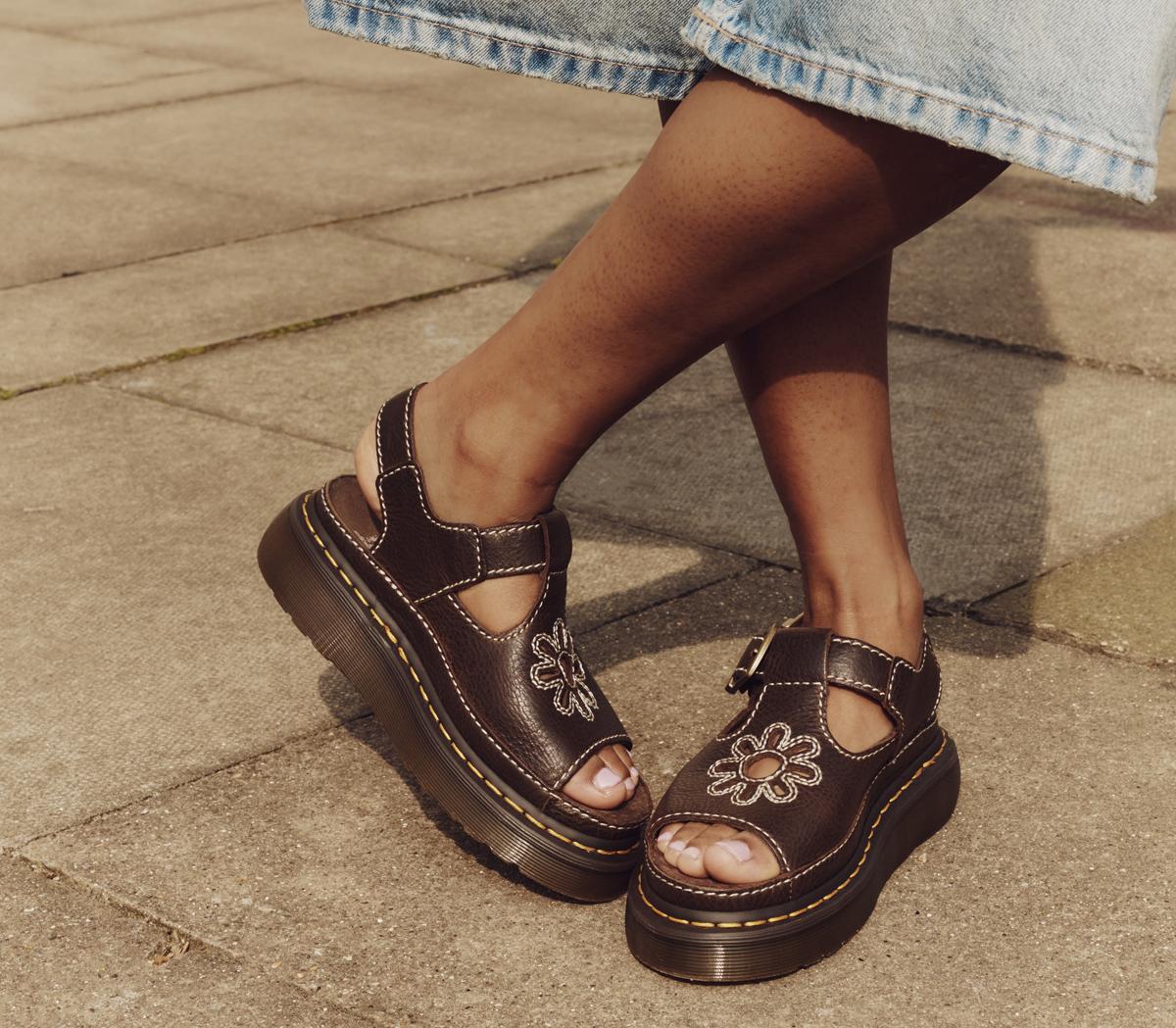 Dr. MartensDunnet Flower SandalsBrown