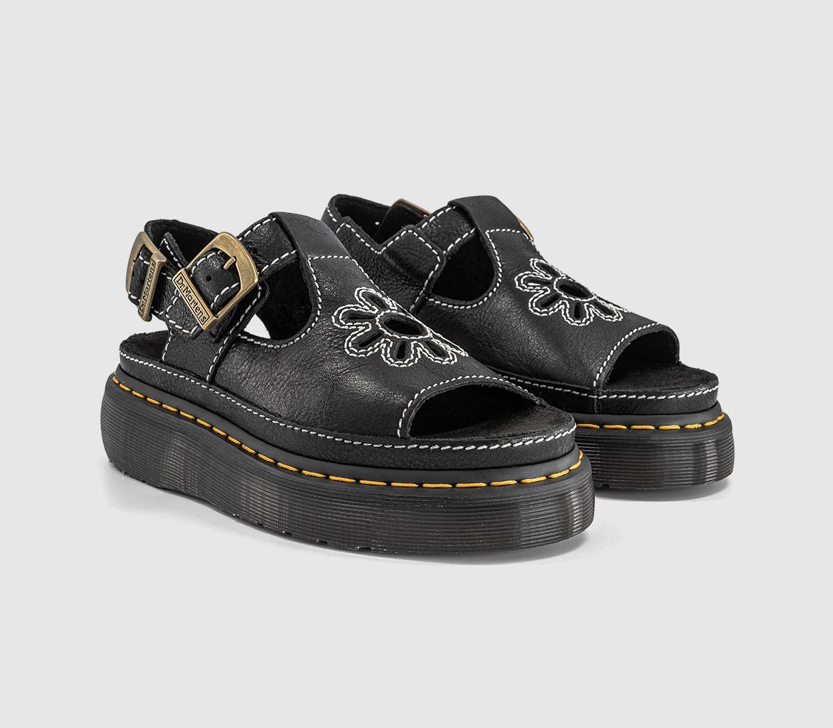 Dr. MartensDunnet Flower SandalsBlack Ar Rogue