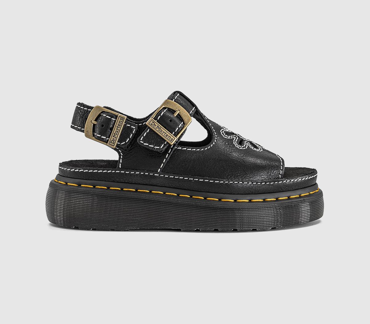 Dr. Martens DUNNET FLOWER サンダル 24cm/UK Dr. Martens Dunnet Flower Sandals Black Ar Rogue - Women's Sandals