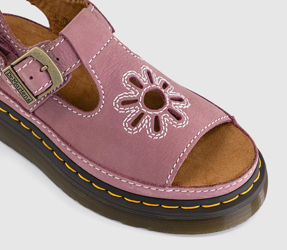 Dr. MartensDunnet Flower SandalsDusty Rose Milled Nubuck