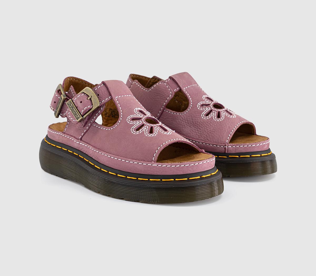 Dr. MartensDunnet Flower SandalsDusty Rose Milled Nubuck