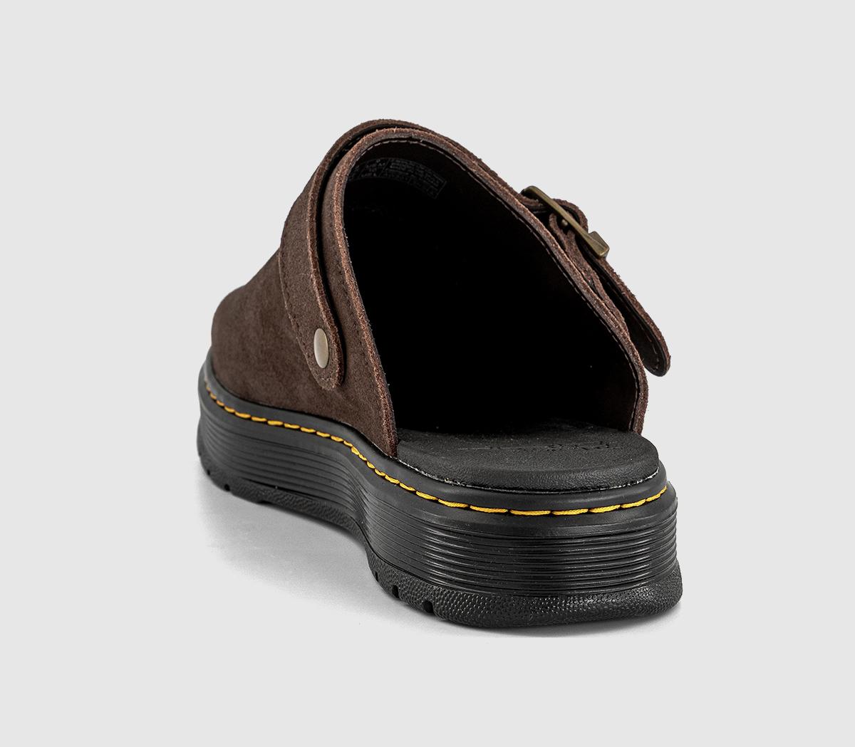 Dr. MartensBrookline MulesDark Brown Bronx Suede