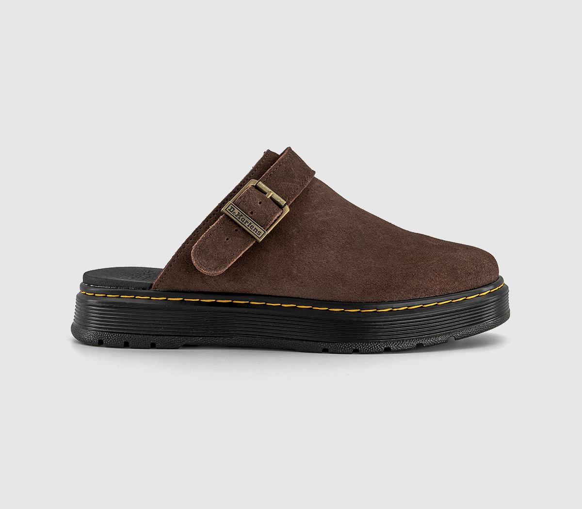Dr. MartensBrookline MulesDark Brown Bronx Suede