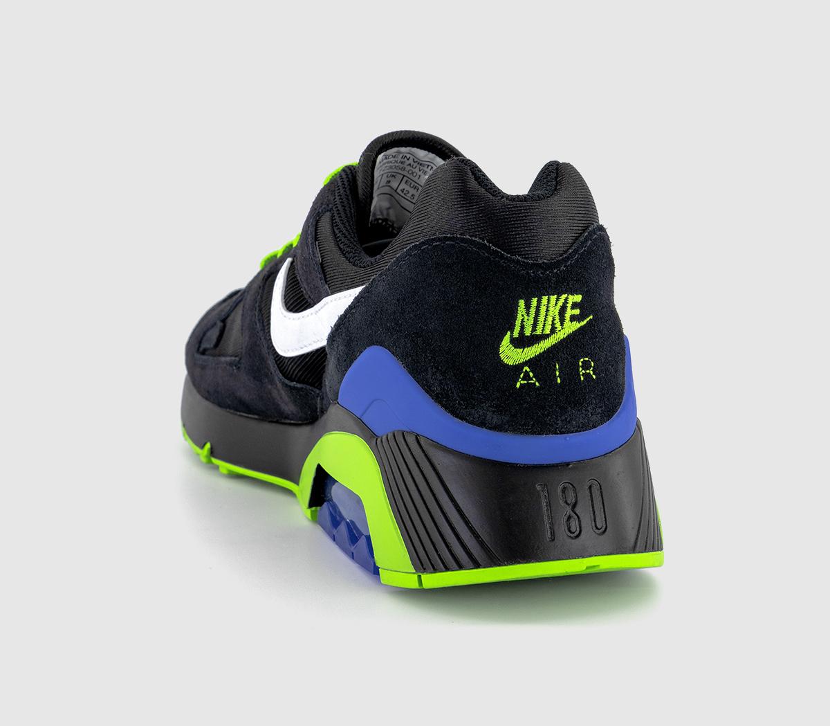 NikeNike Air 180 Black White Action Green