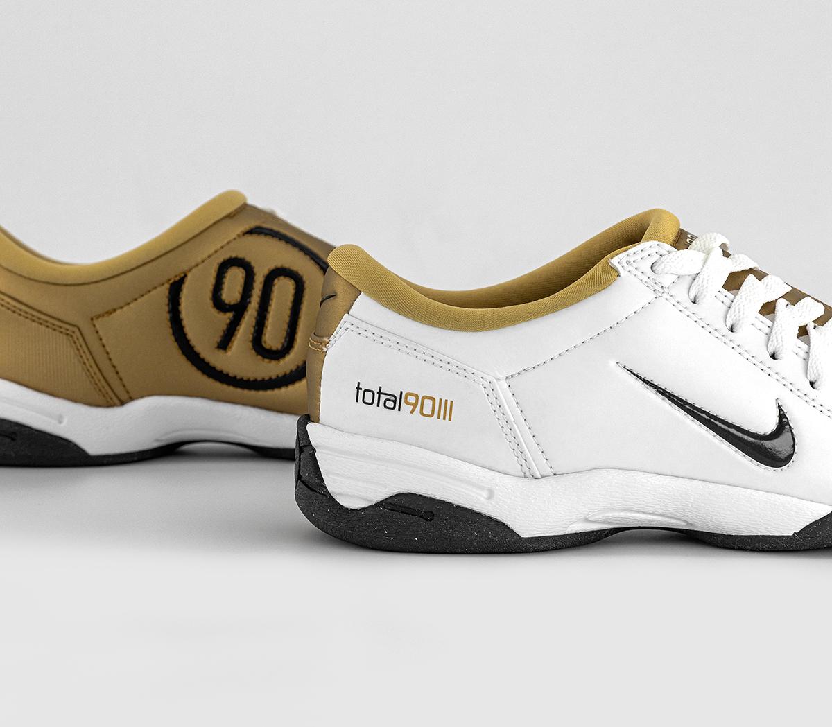 NikeT90 Trainers NikeT90 TrainersWhite Black Metallic Gold