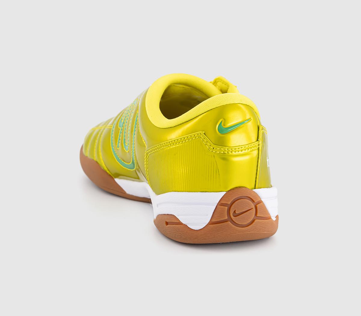 Nike T90 Trainers Dynamic Yellow Green Spark Gum Med Brown