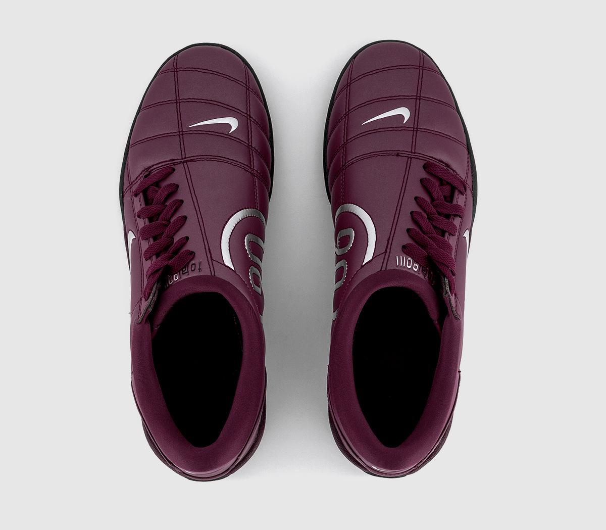 Nike T90 Trainers Bordeaux Metallic Silver Black - Men's Trainers