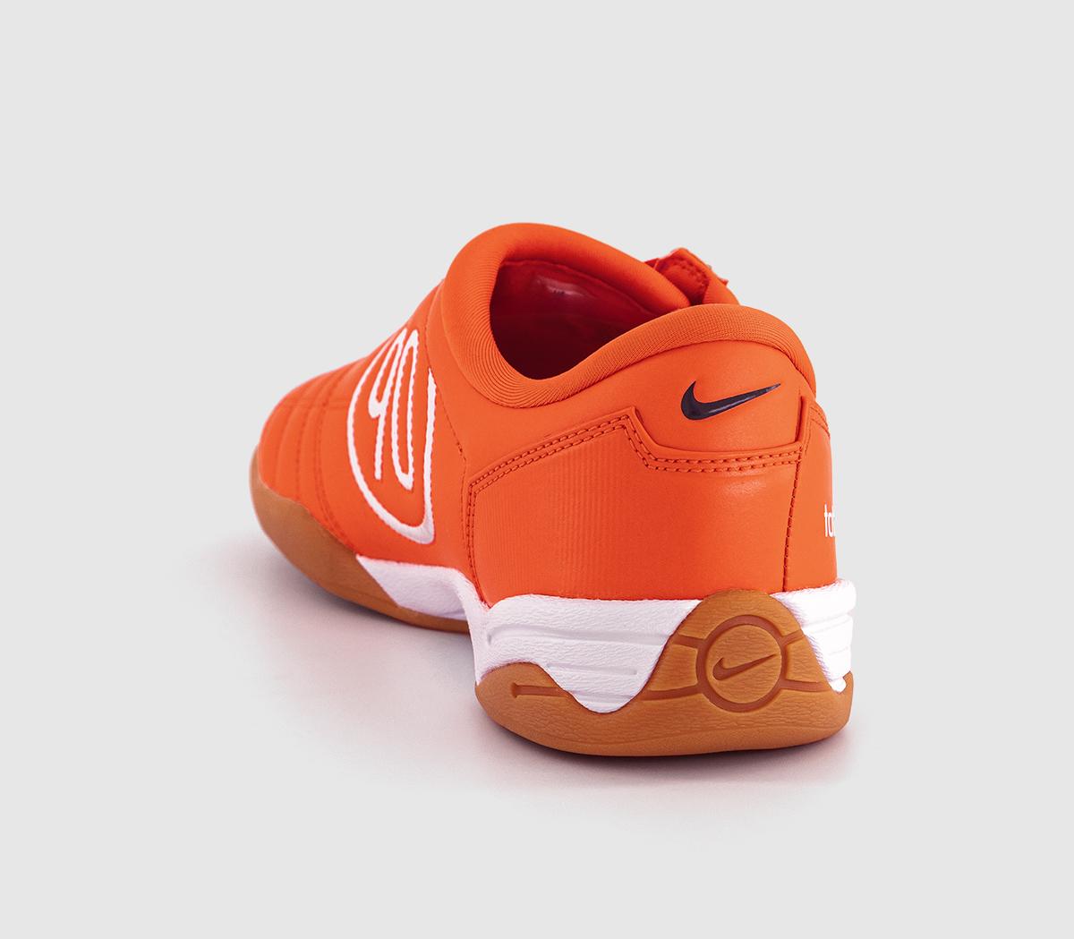 Nike T90 Trainers Safety Orange White Gum Med Brown - Unisex Sports