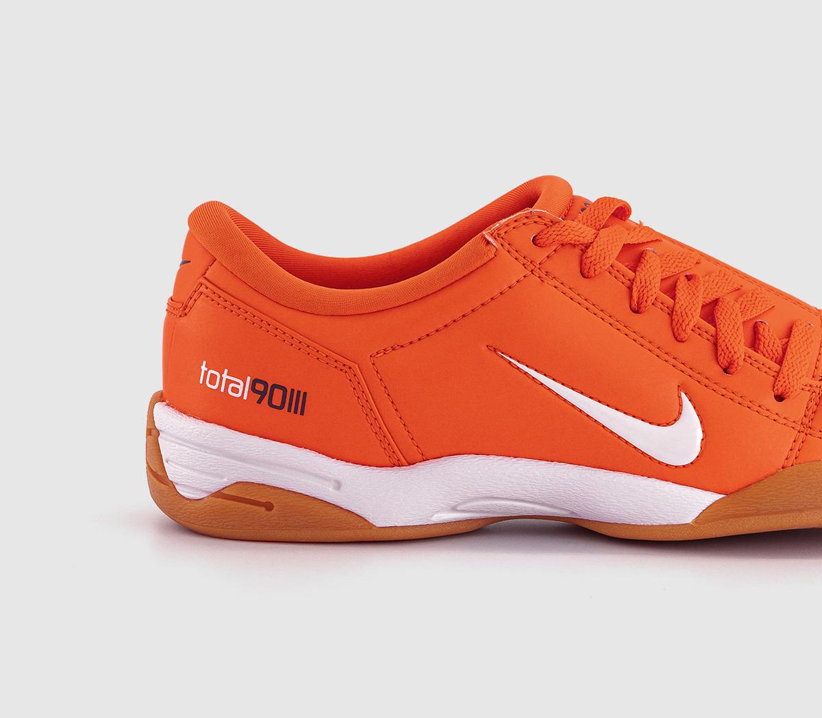 NikeT90 TrainersSafety Orange White Gum Med Brown