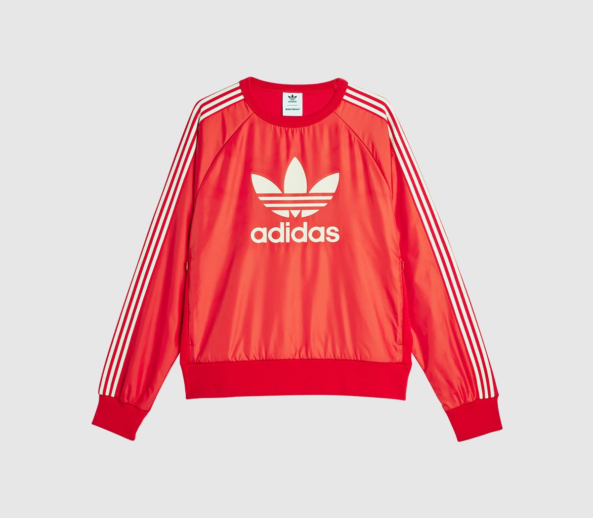 adidas ConsortiumWales Bonner Nylon Crew JerseyBetter Scarlet
