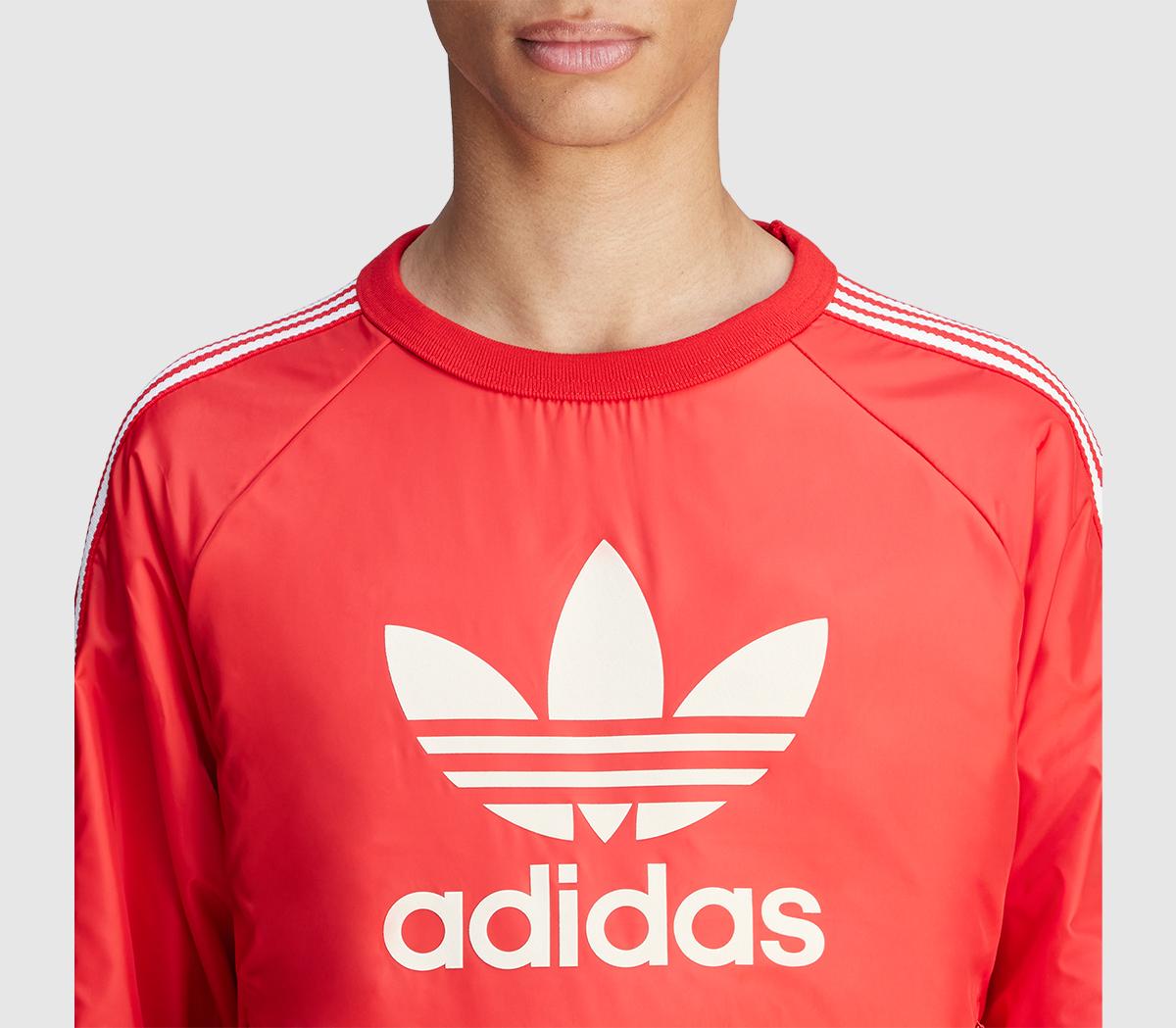 adidas ConsortiumWales Bonner Nylon Crew JerseyBetter Scarlet