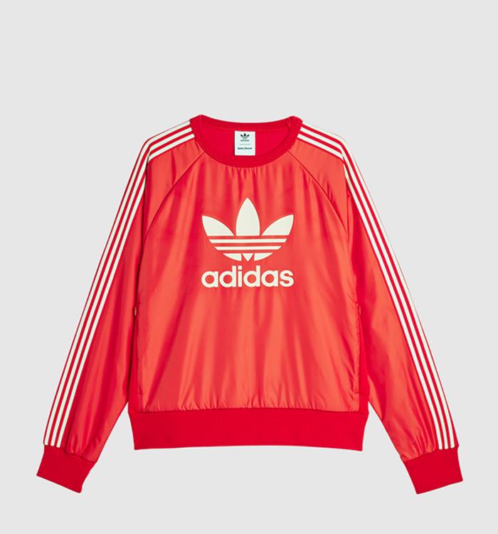 adidas Consortium Wales Bonner Nylon Crew Jersey Better Scarlet