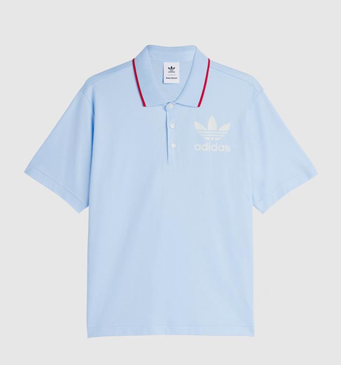 adidas Consortium Wales Bonner Polo Tops Glow Blue