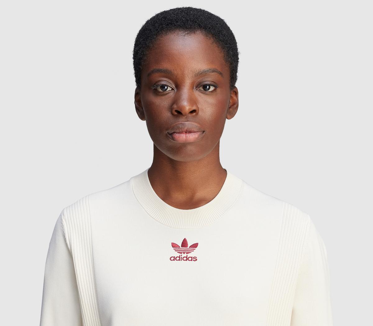 adidas ConsortiumWales Bonner Knit Shot Sleeve TopsWonder White