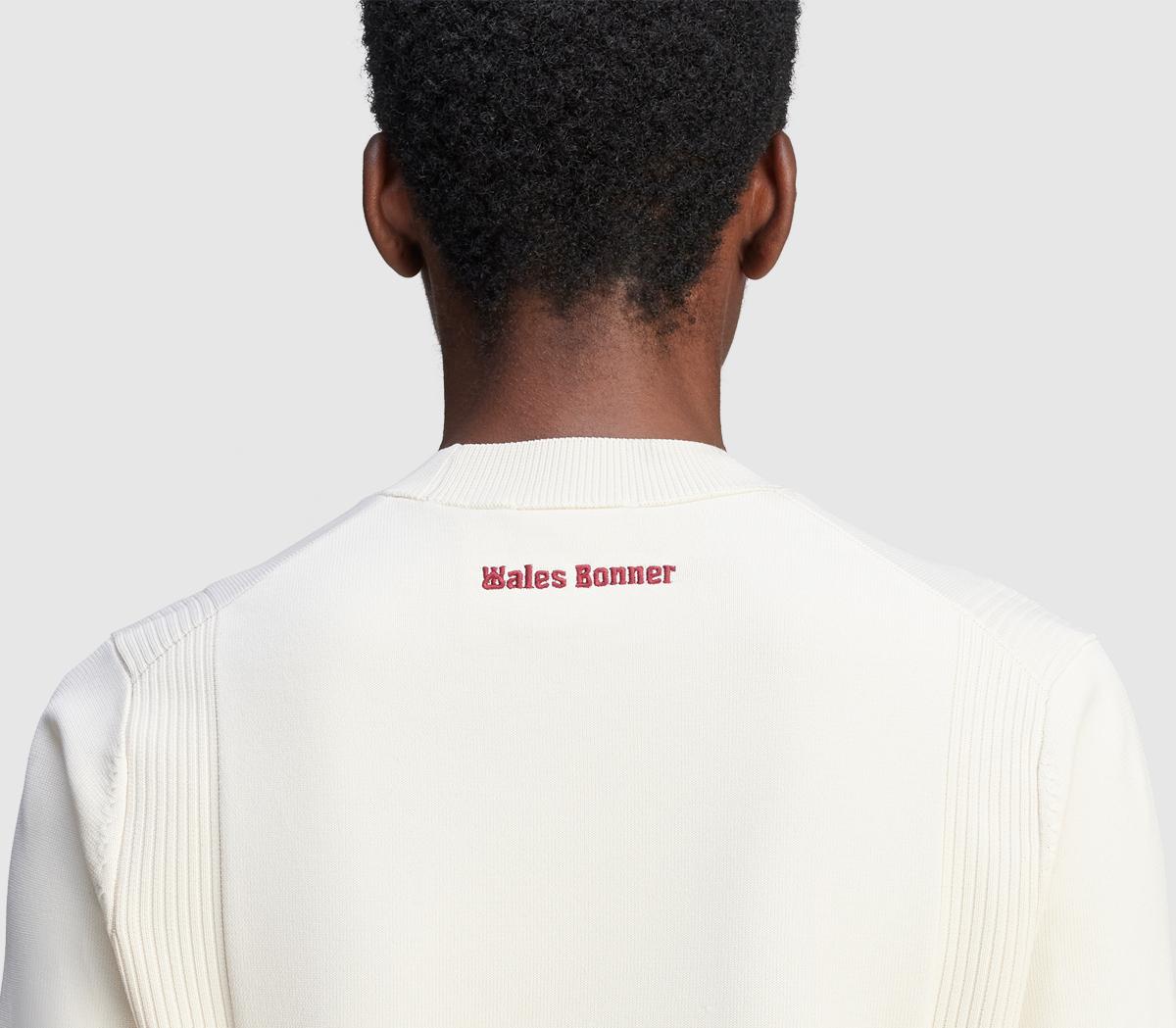 adidas ConsortiumWales Bonner Knit Shot Sleeve TopsWonder White