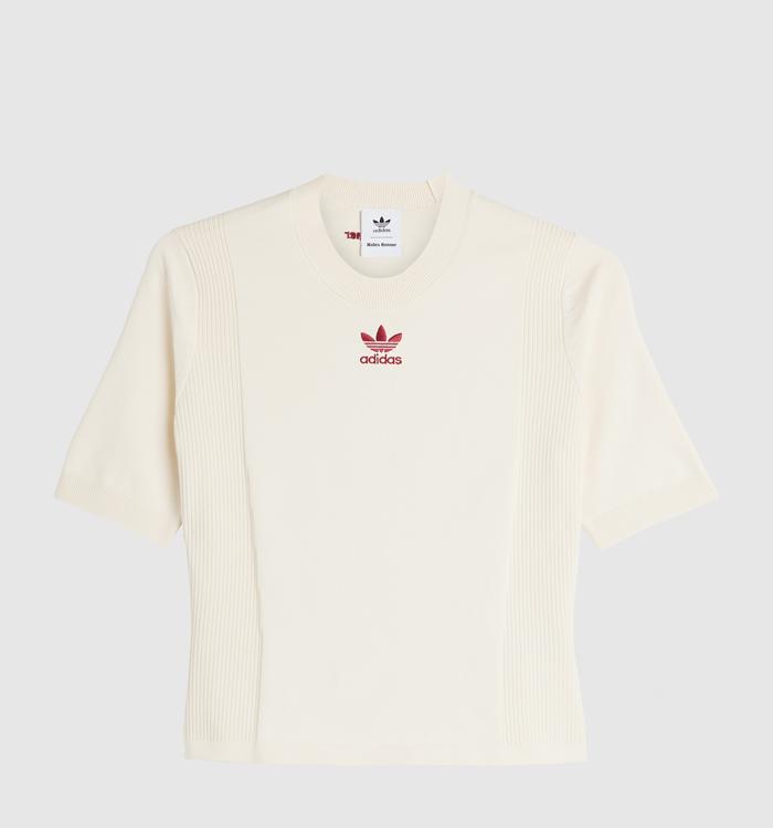 adidas Consortium Wales Bonner Knit Shot Sleeve Tops Wonder White