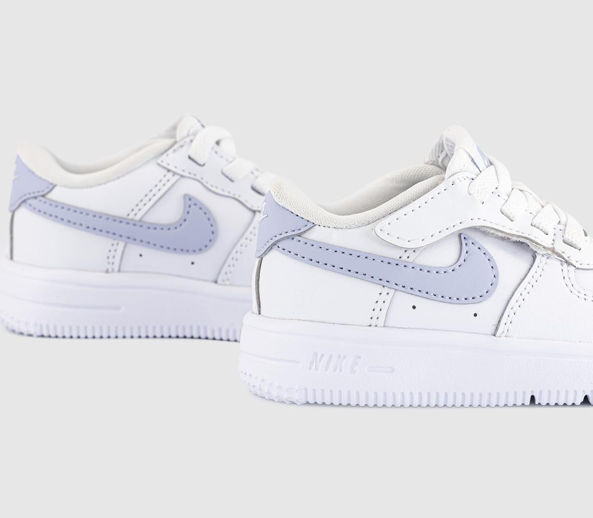 NikeForce 1 Low Easyon Infant TrainersWhite Ghost