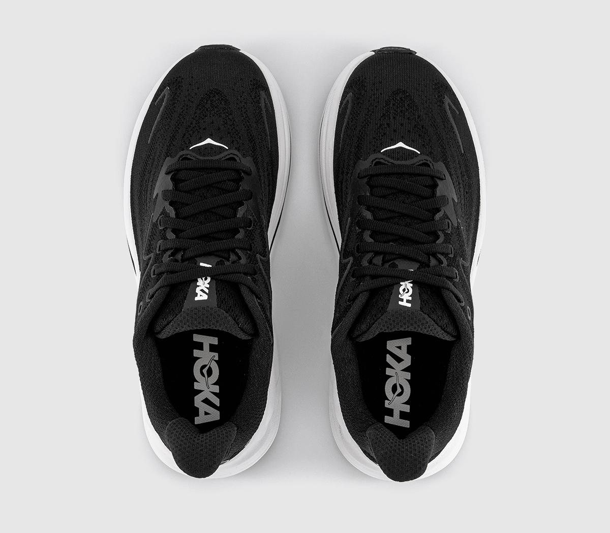 HOKAClifton 10 TrainersBlack White F