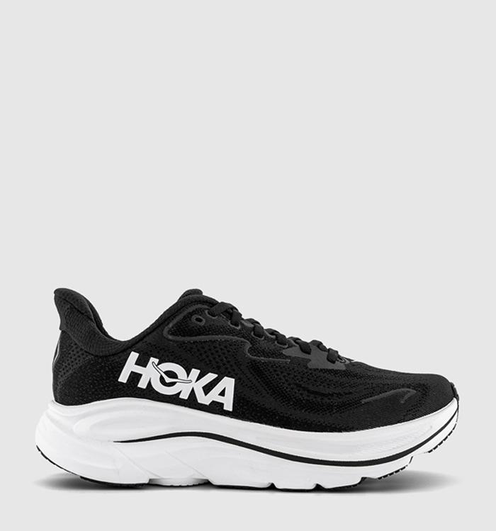 HOKA Clifton 10 Trainers Black White F