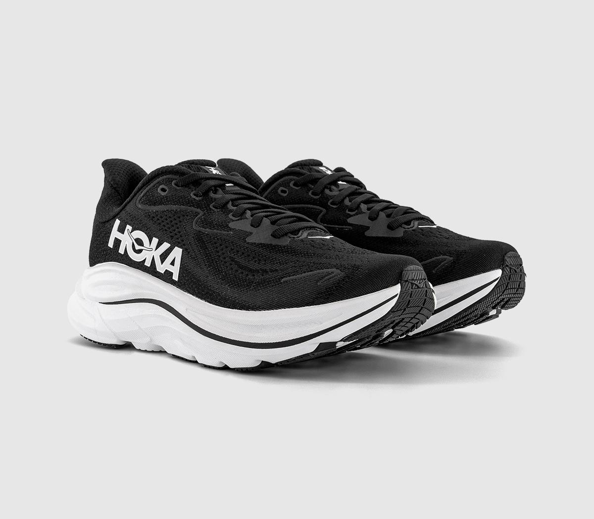 HOKAClifton 10 TrainersBlack White F