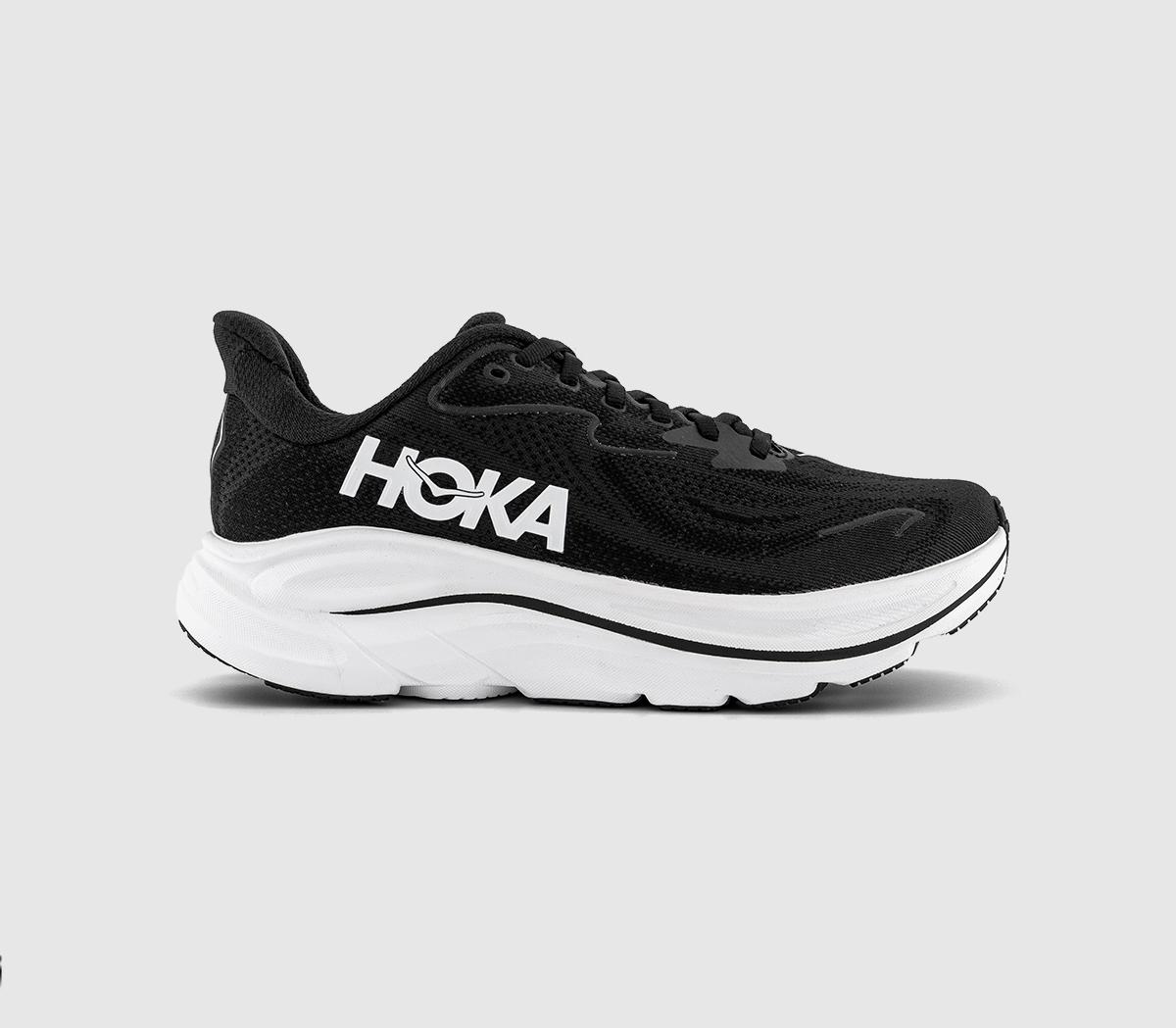 HOKAClifton 10 TrainersBlack White F