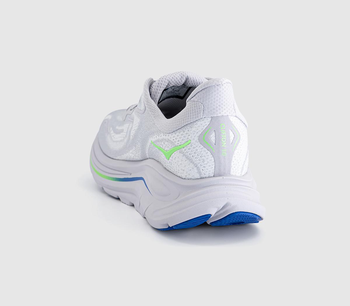 HOKAClifton 10 TrainersAsh Grey Neon Green