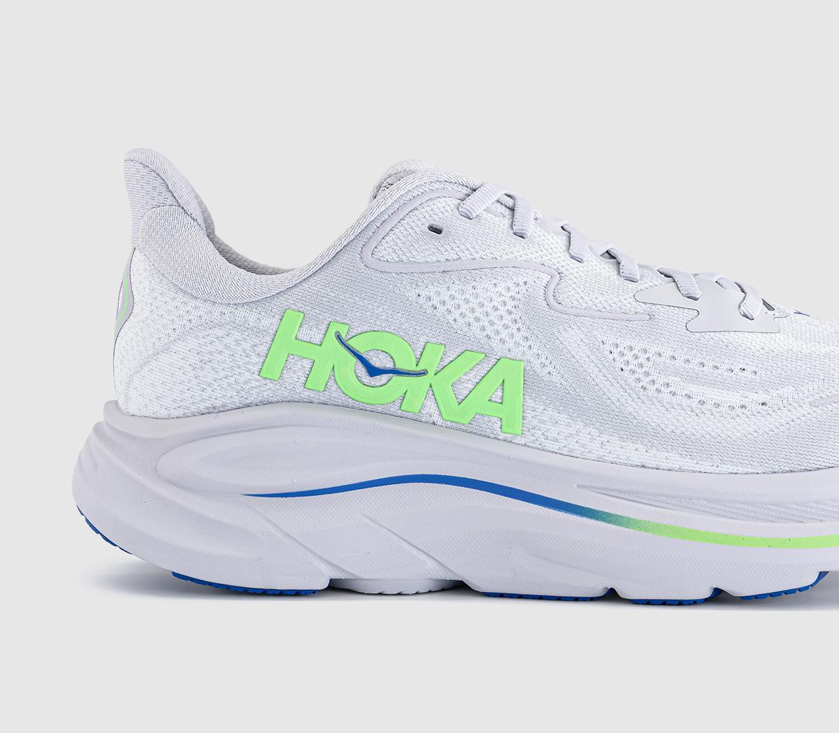 HOKAClifton 10 TrainersAsh Grey Neon Green