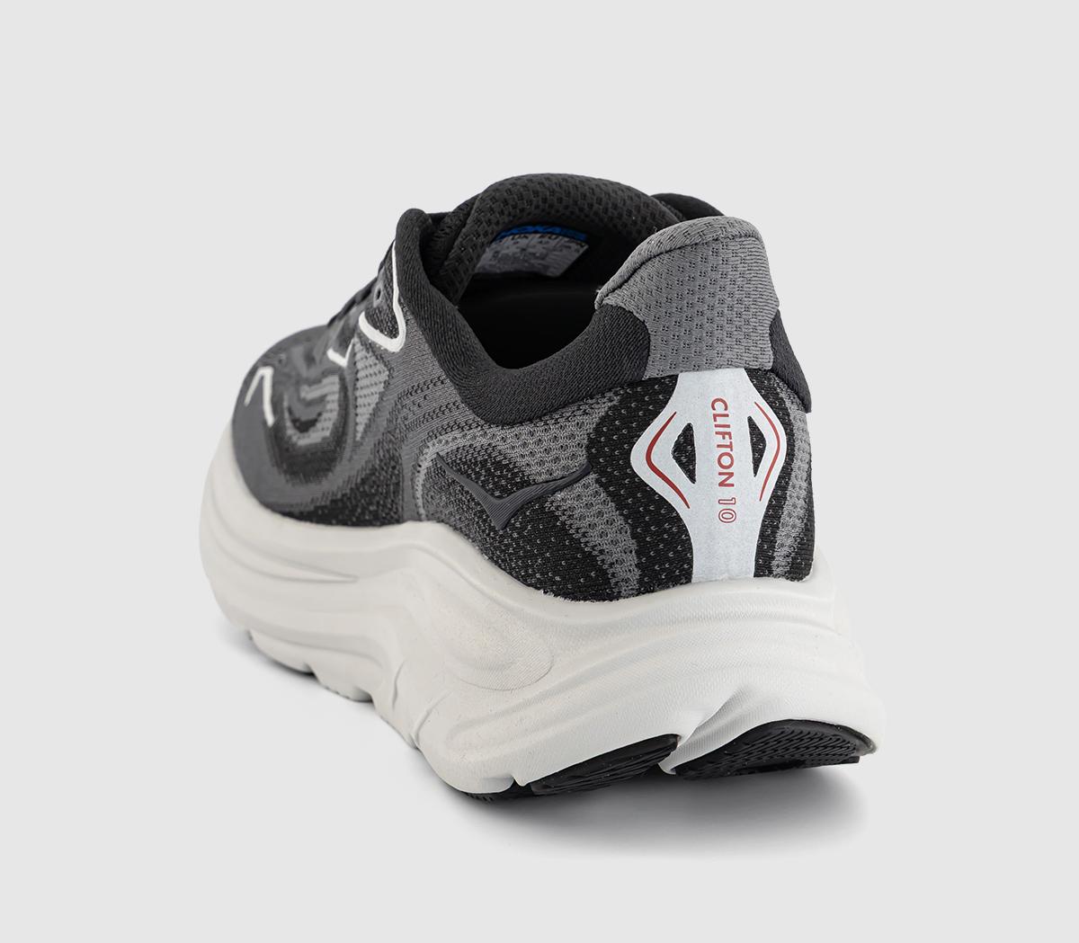 HOKAClifton 10 TrainersCarbon Black Satellite Grey