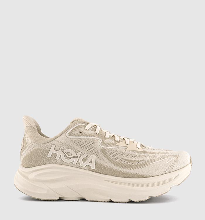 HOKA Clifton 10 Trainers Oatmeal Oat Milk