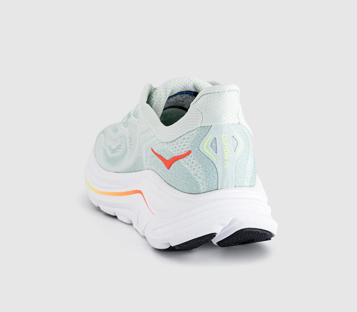 HOKAClifton 10 TrainersSea Glass Neon Flame F