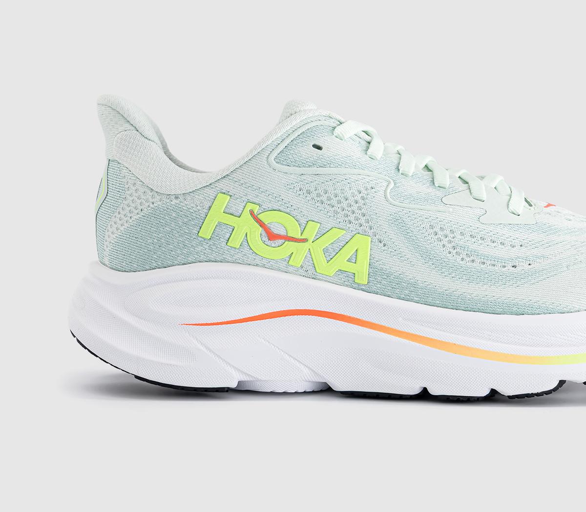 HOKAClifton 10 TrainersSea Glass Neon Flame F