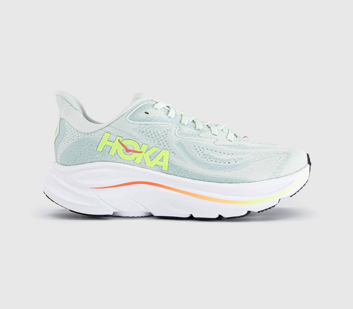 HOKAClifton 10 TrainersSea Glass Neon Flame F