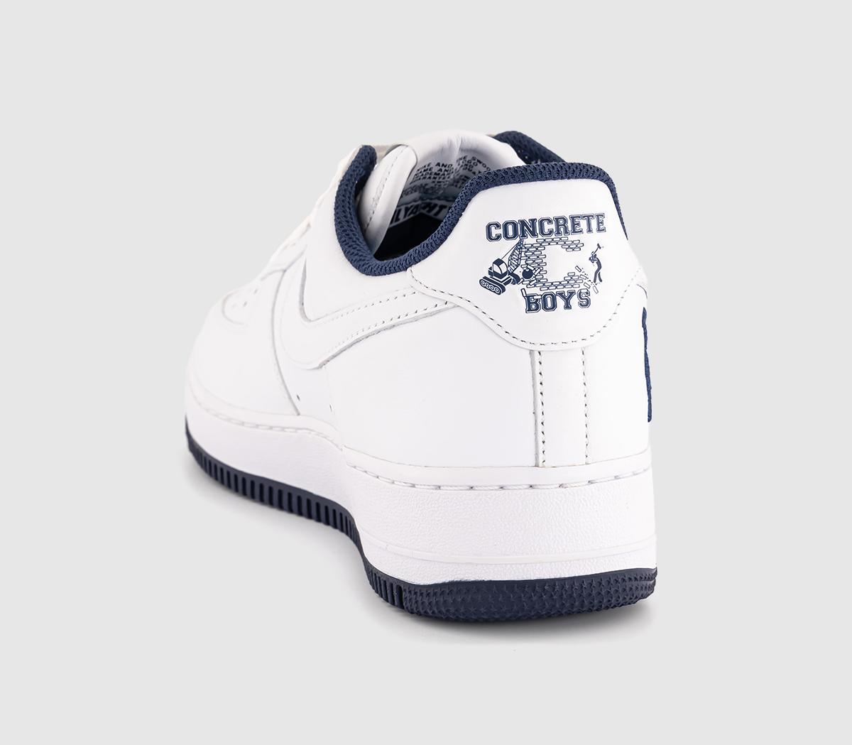 NikeLil Yachty x Nike Air Force 1 TrainersWhite White Midnight Navy Dk Powder Blue