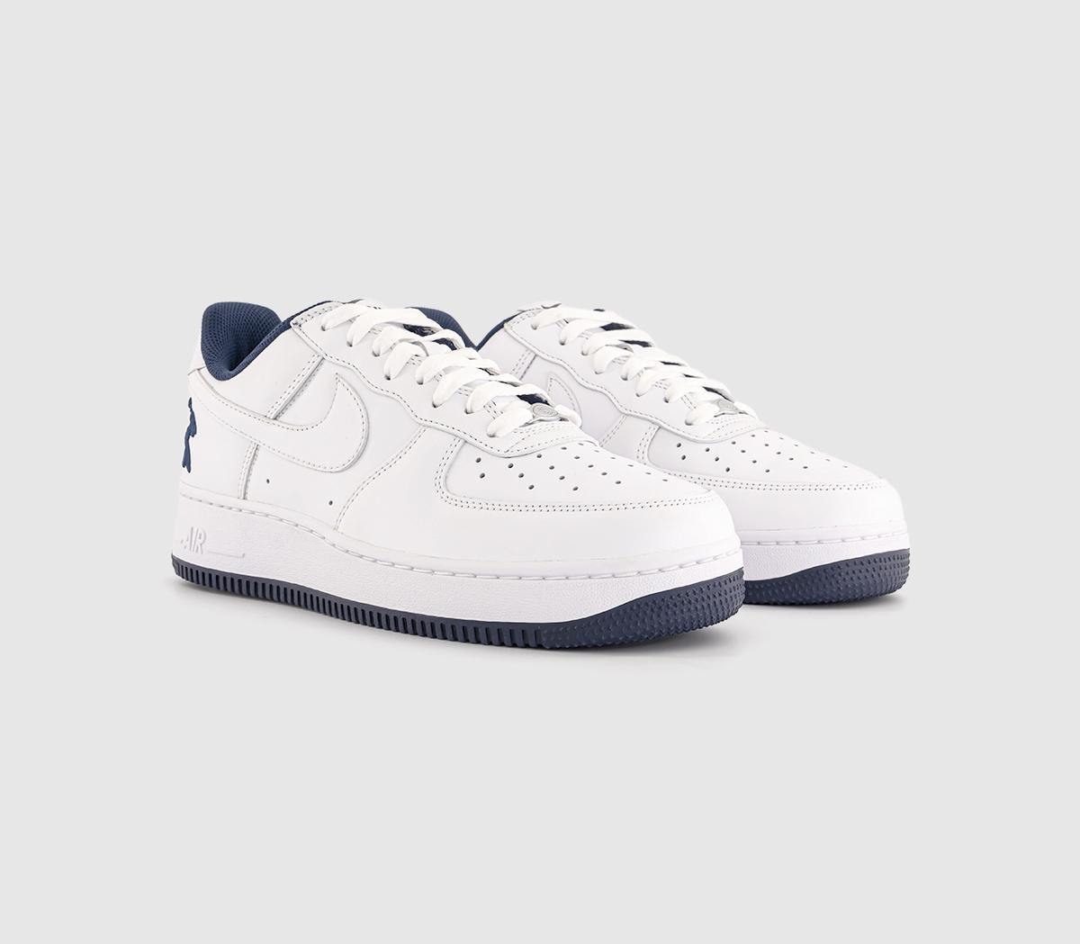 blue white and black air force ones