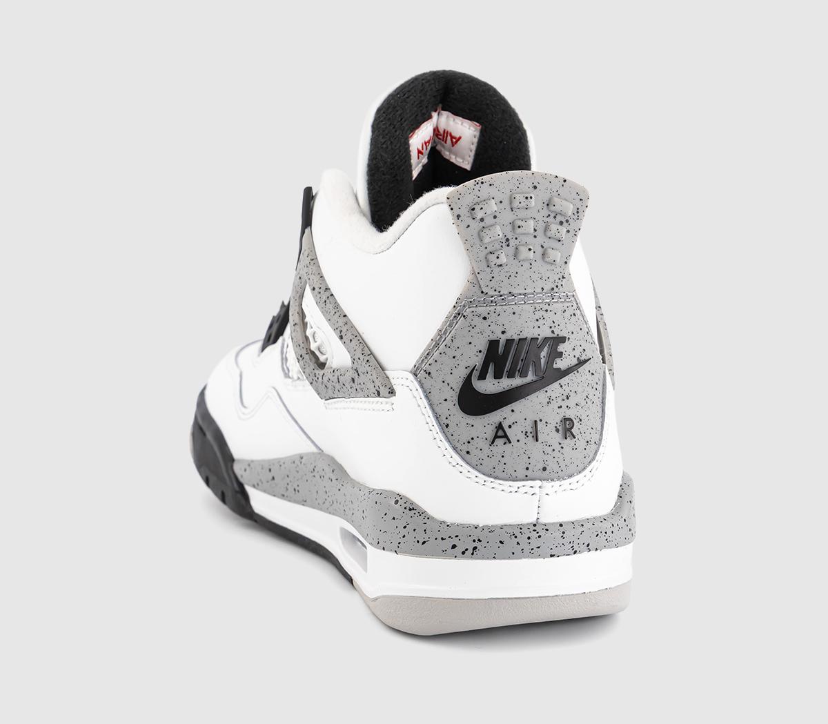 JordanAir Jordan 4 Retro OG GSSummit White Fire Red Cement Grey Black