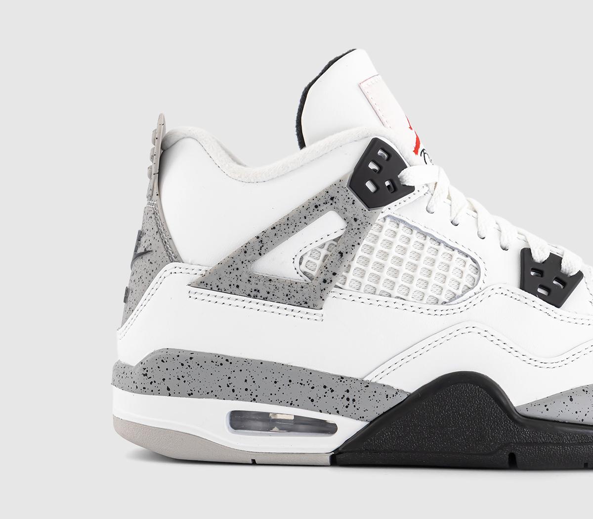 JordanAir Jordan 4 Retro OG GSSummit White Fire Red Cement Grey Black