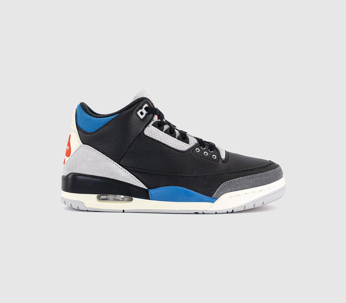 Nike Air Jordan 3 Black/Red/Grey Jordan 3 Retro (TD) Black⁄Fire Red-Cement Grey-Sail shoes [DM0968