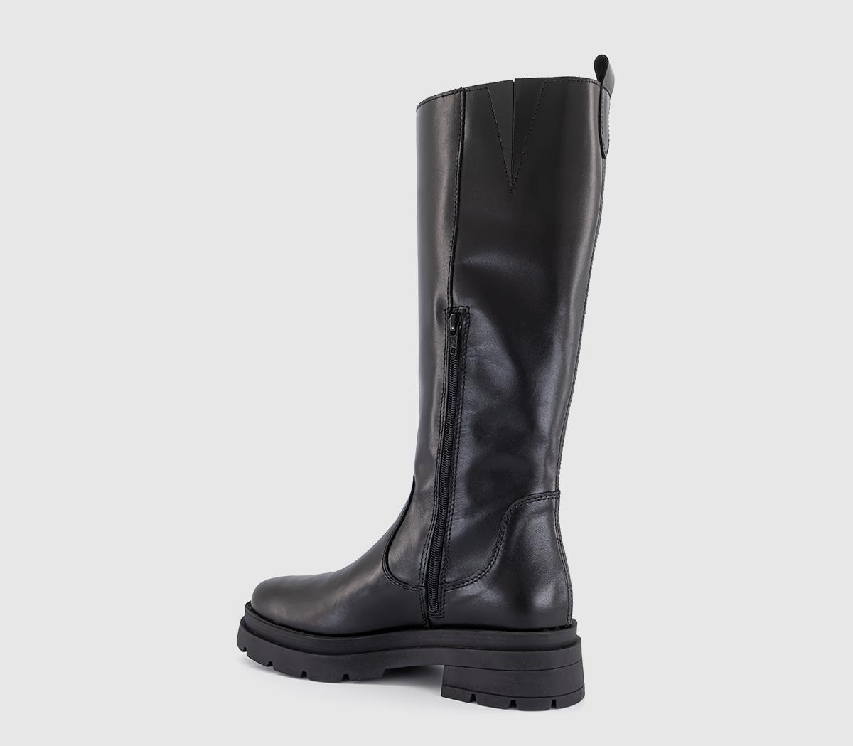 OFFICEKash Chunky Knee High Boots OFFICEKash Chunky Knee High BootsBlack Leather