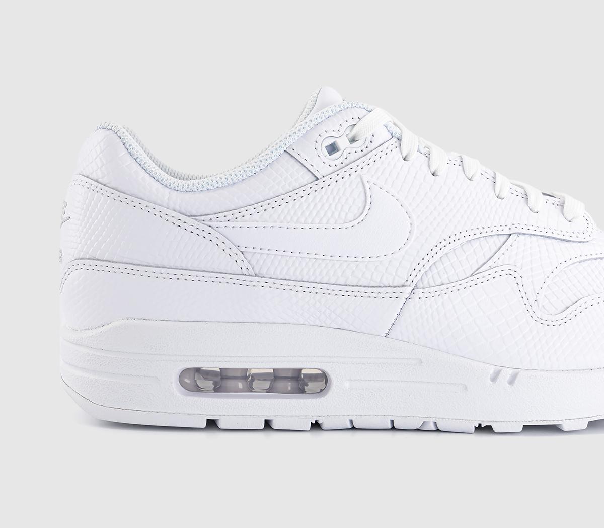 NikeAir Max 1 Prem Trainers NikeAir Max 1 Prem TrainersWhite White White Pure Platinum