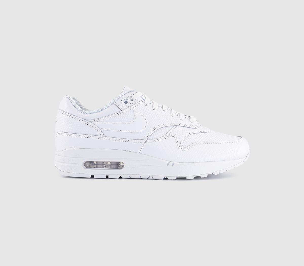 NikeAir Max 1 Prem Trainers NikeAir Max 1 Prem TrainersWhite White White Pure Platinum