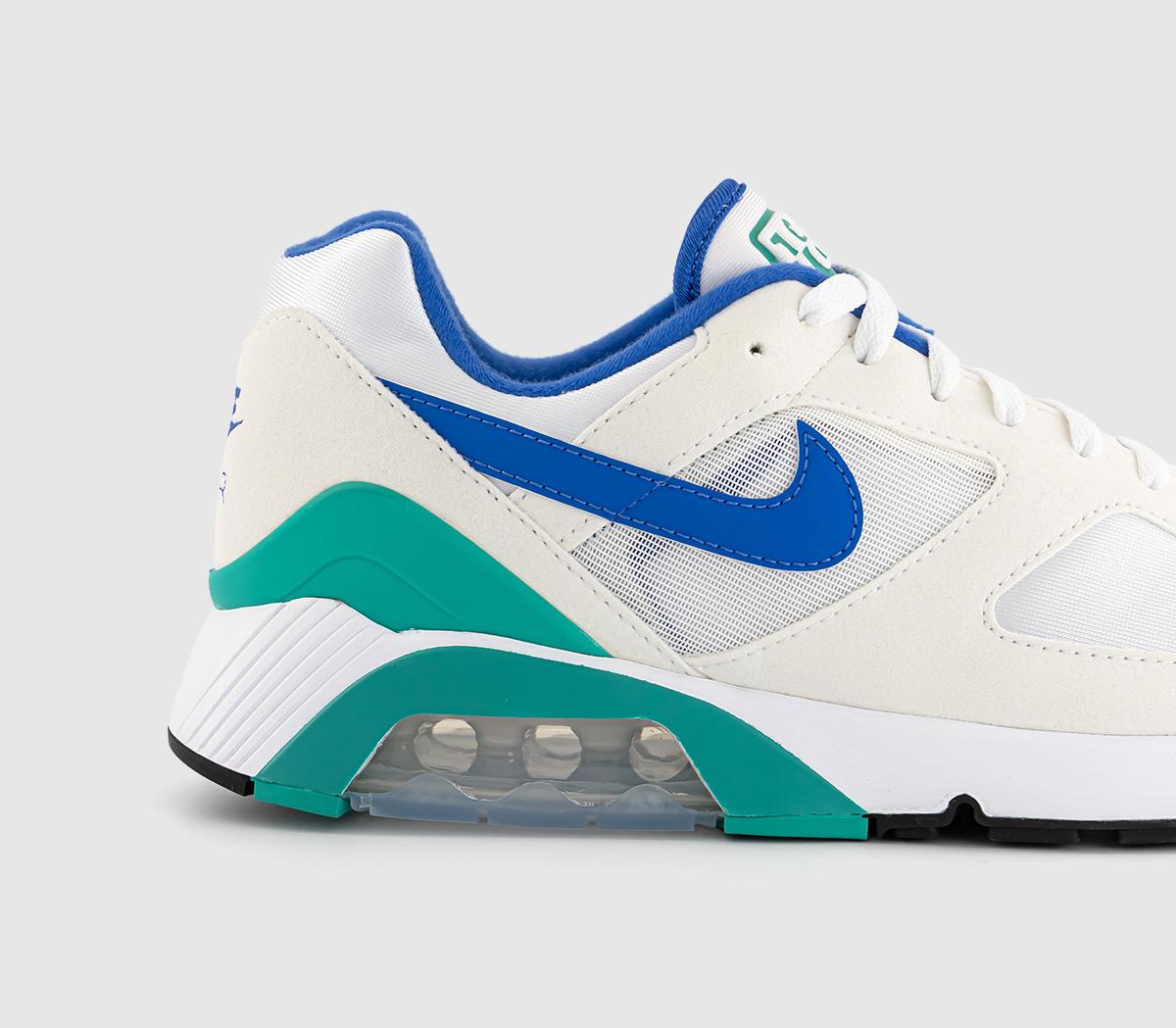 NikeAir 180 TrainersWhite Medium Blue Clear Jade Ii Black