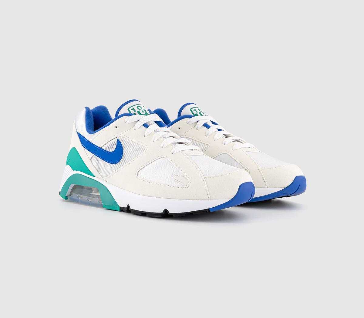 NikeAir 180 TrainersWhite Medium Blue Clear Jade Ii Black